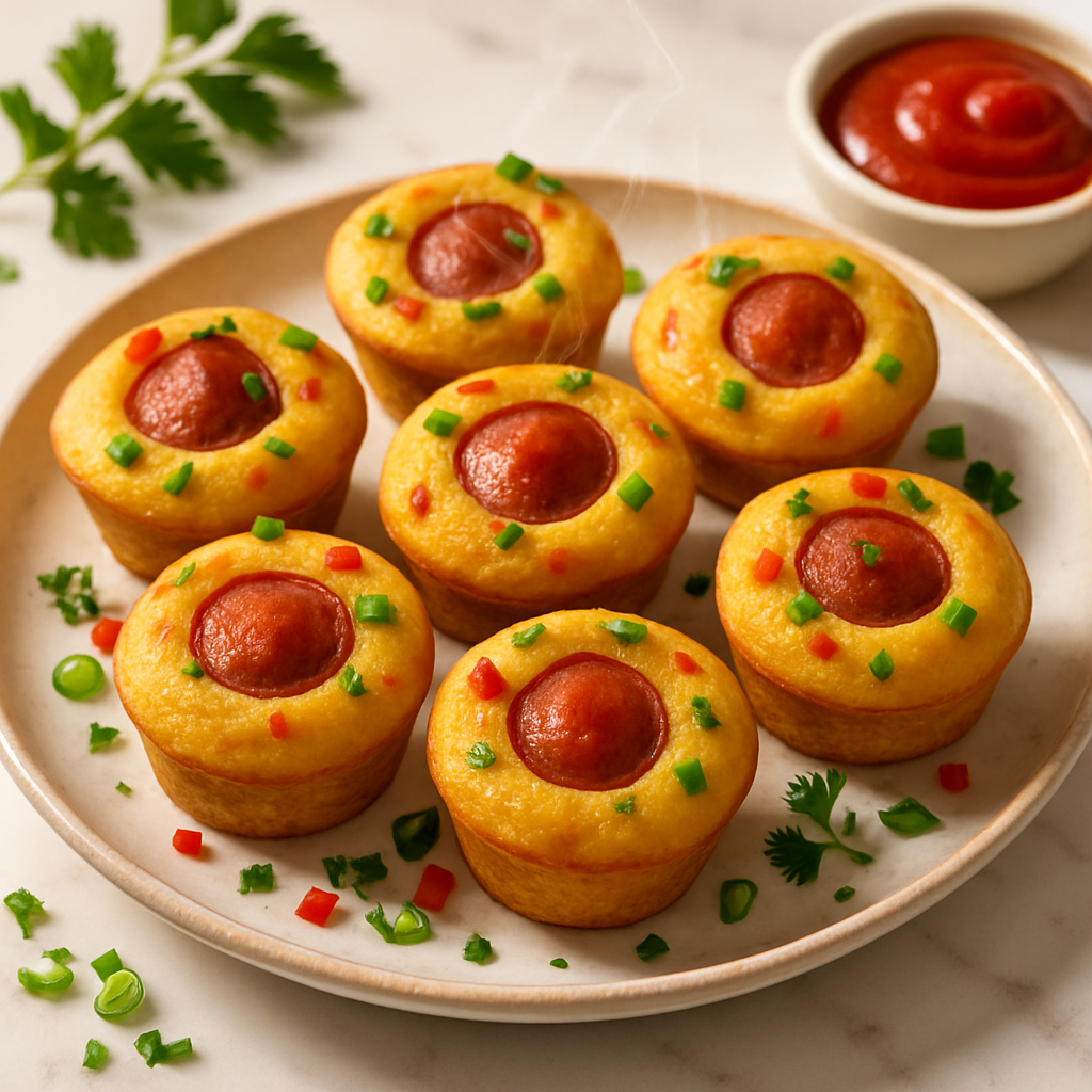 Mini Corn Dog Muffins