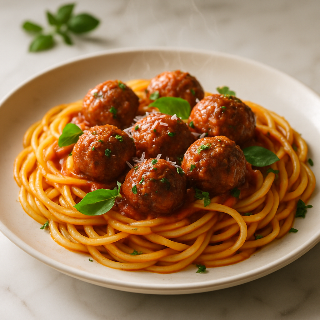 Mini Meatball Spaghetti