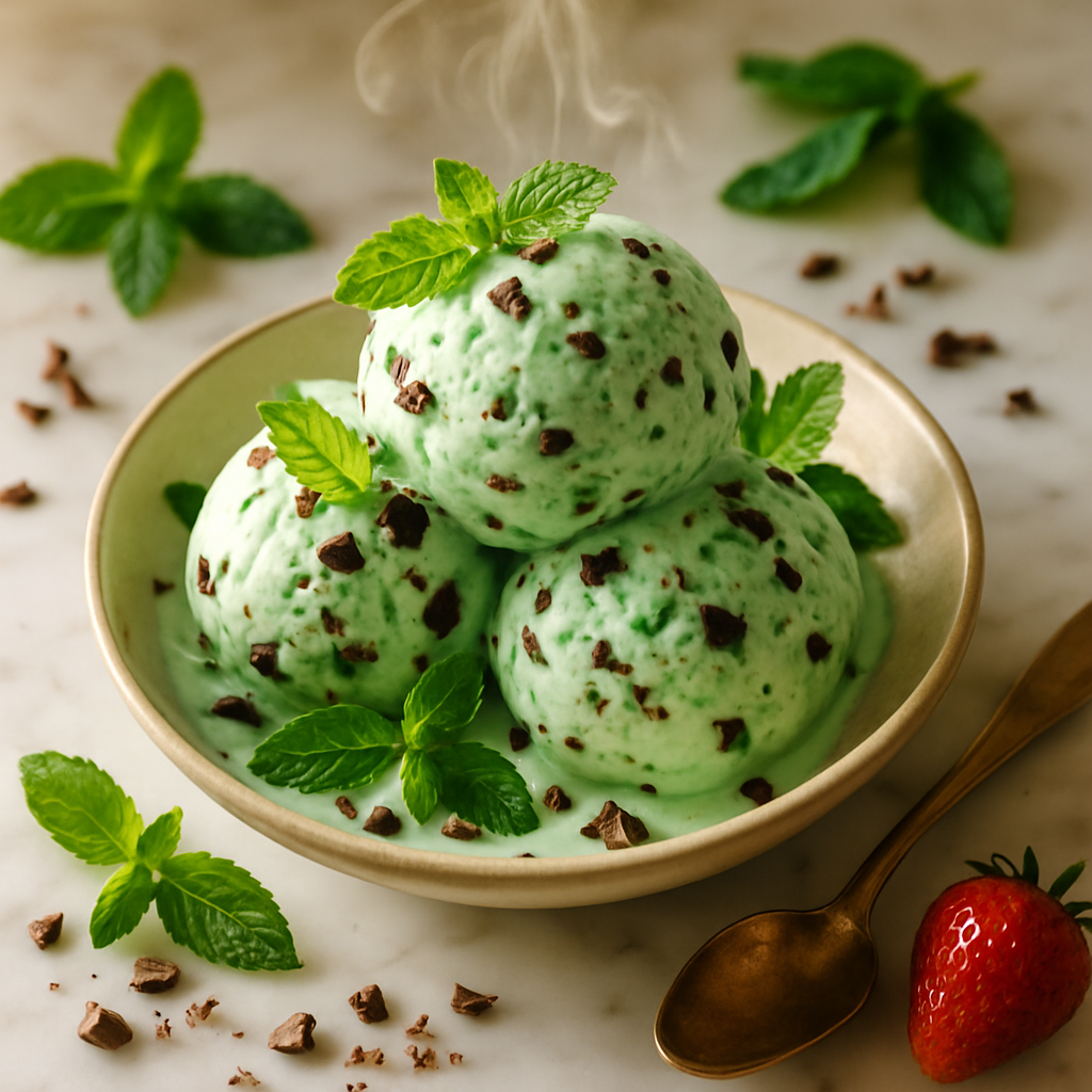 Mint Chocolate Chip Ice Cream