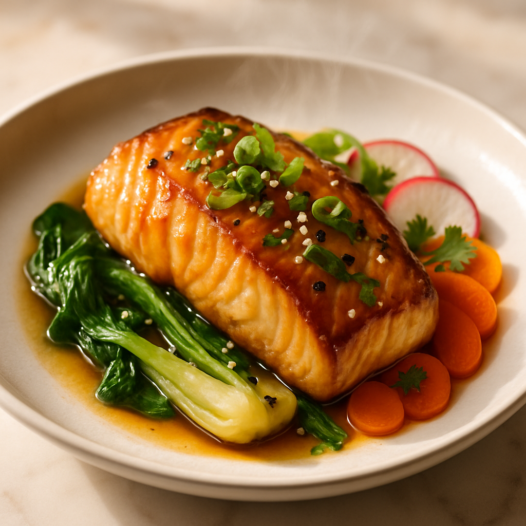 Miso Glazed Sea Bass