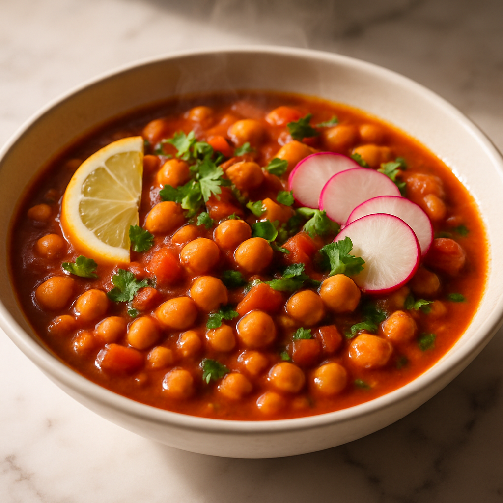 Moroccan Chickpea Stew with Harissa