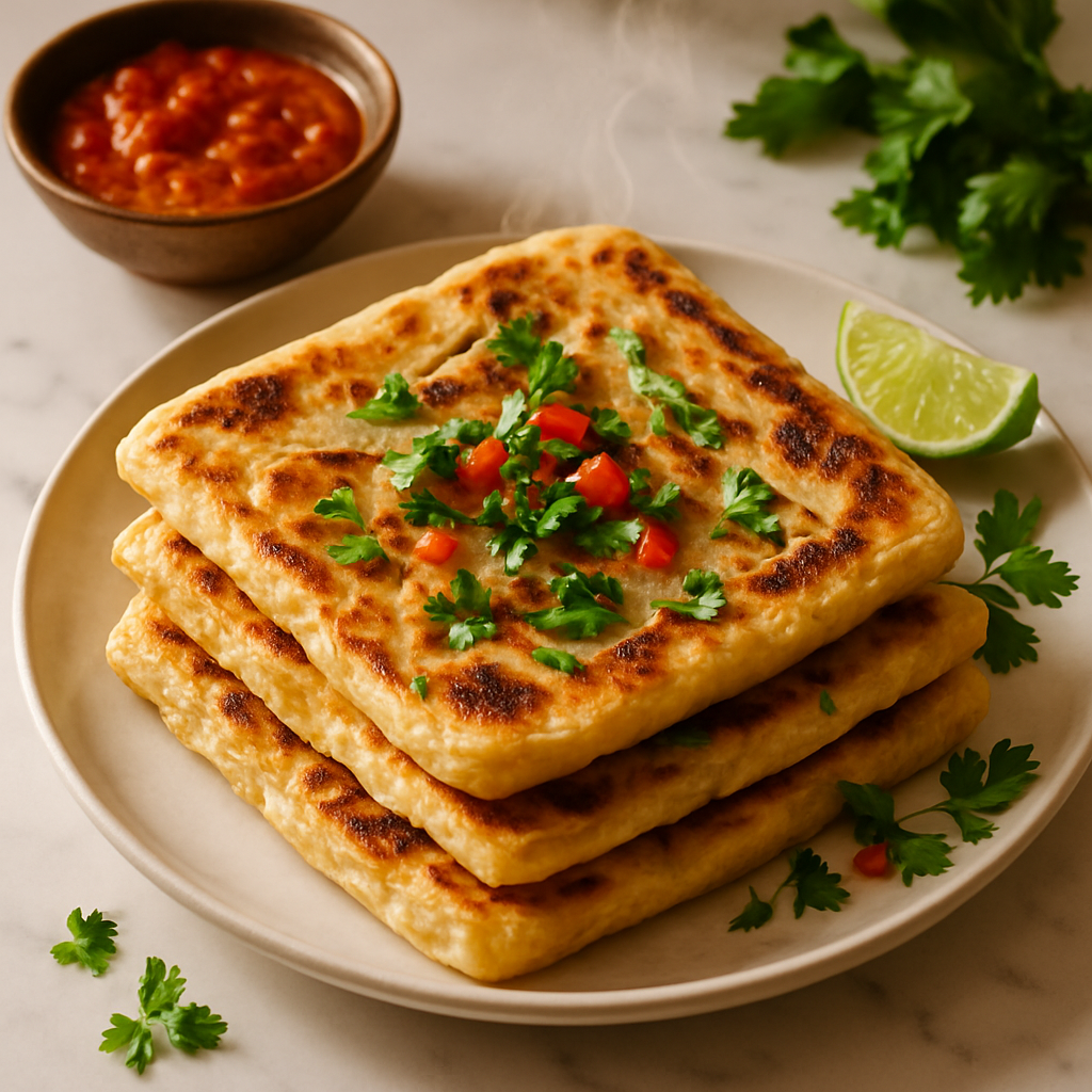 Msemen Moroccan Square Flatbread