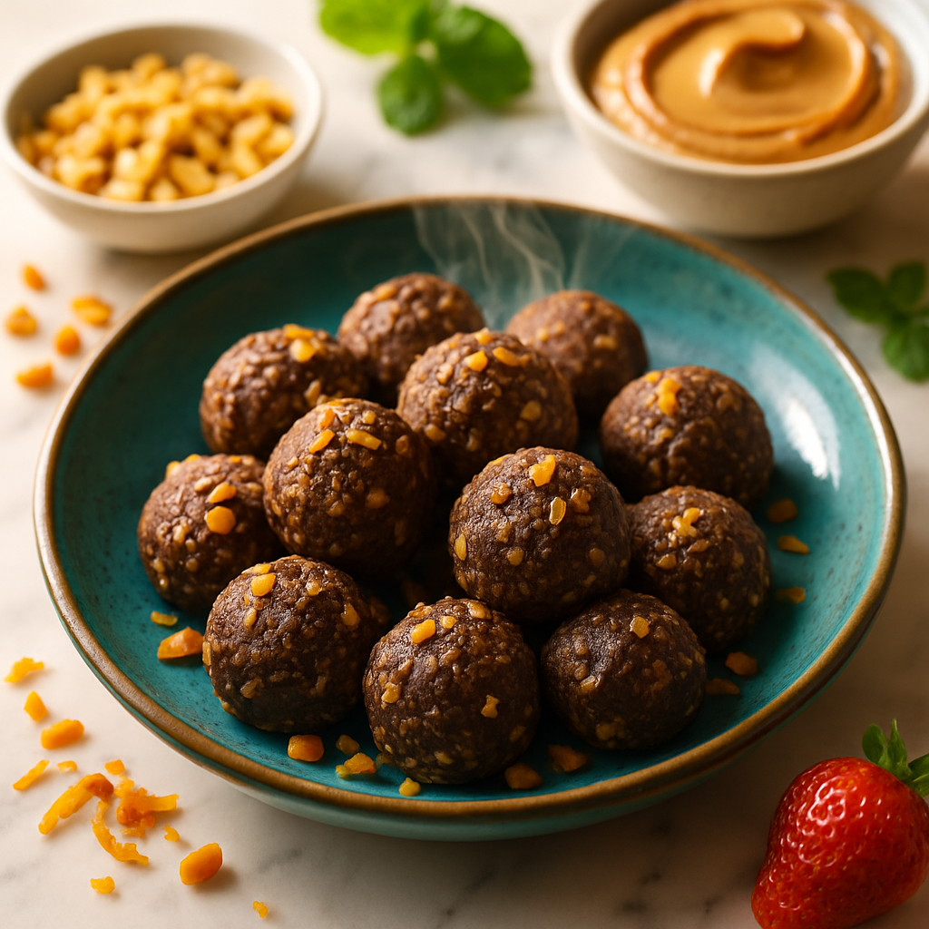 No-Bake Chocolate Peanut Butter Energy Balls
