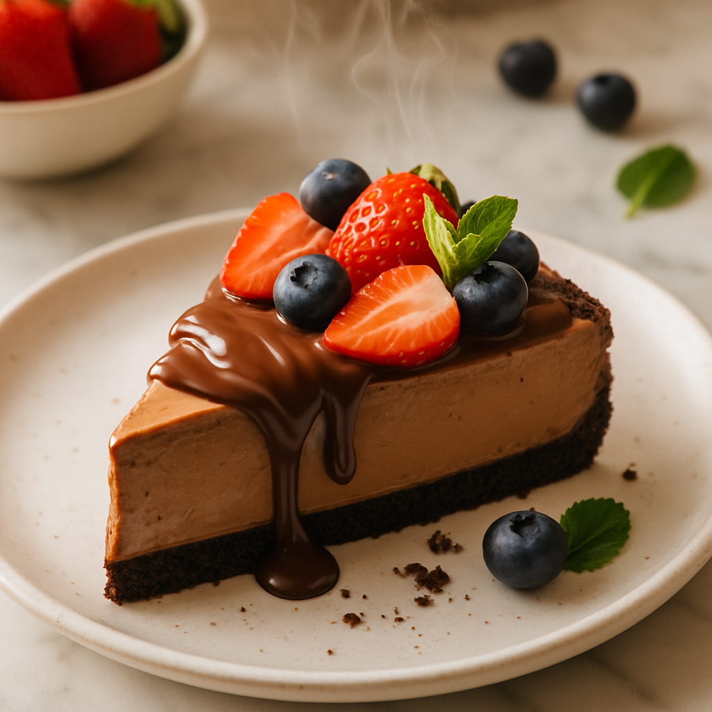 No Bake Nutella Cheesecake