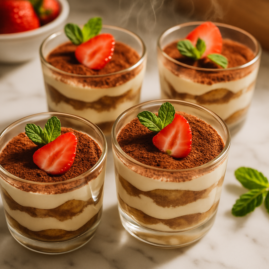 No Bake Tiramisu Cups