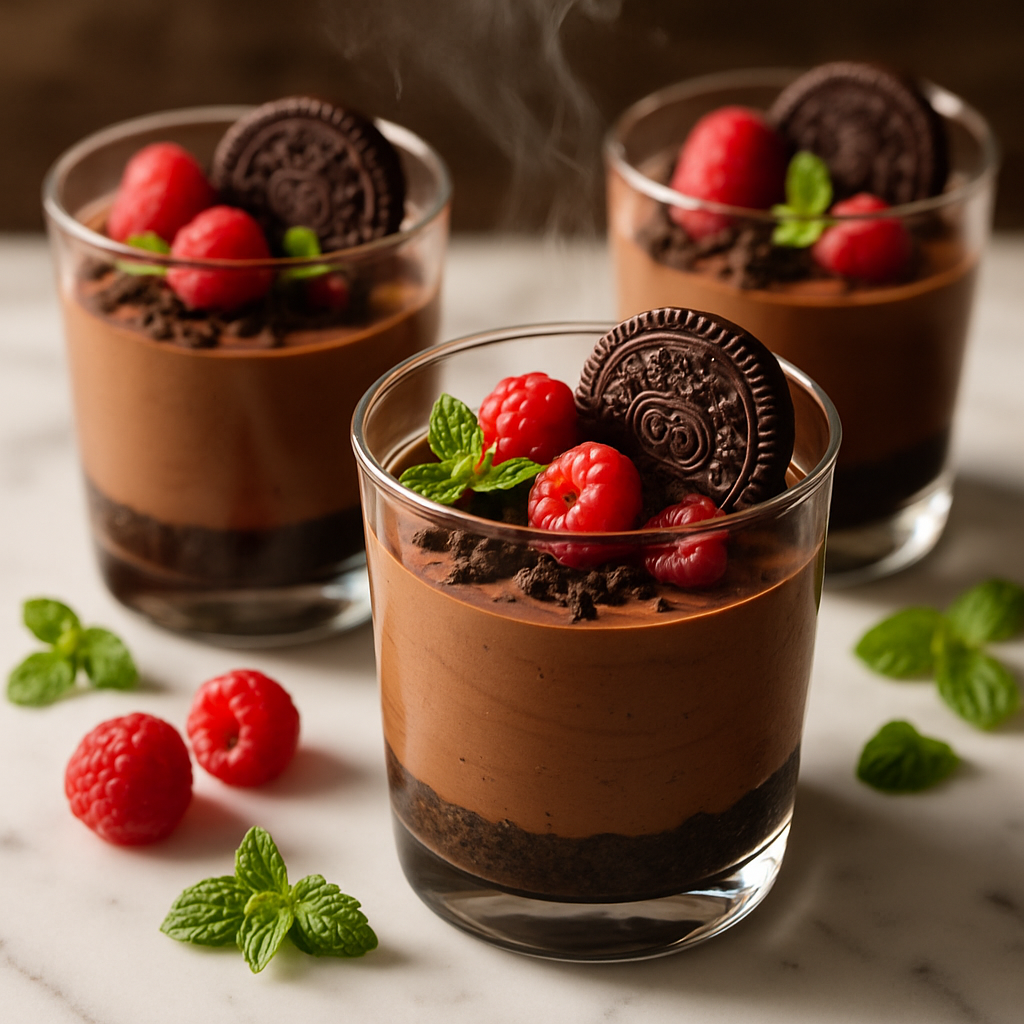 Oreo Chocolate Mousse Cups