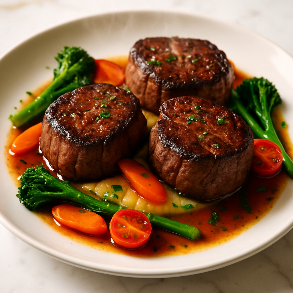 Pan Seared Beef Tenderloin Medallions