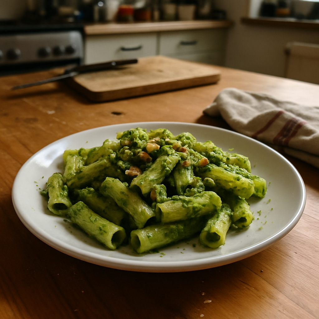 Pasta al Pesto di Rucola e Noci