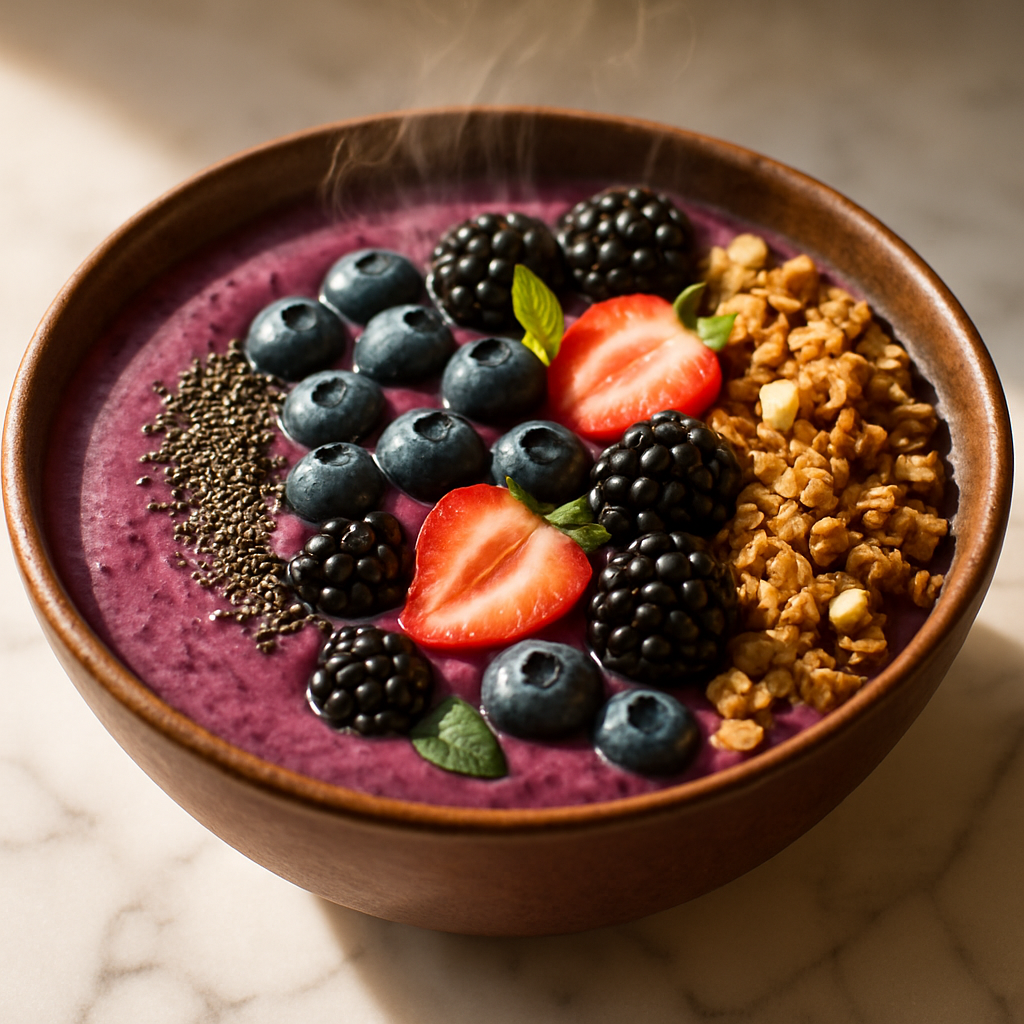 PCOS-Friendly Low-Glycemic Berry Smoothie Bowl