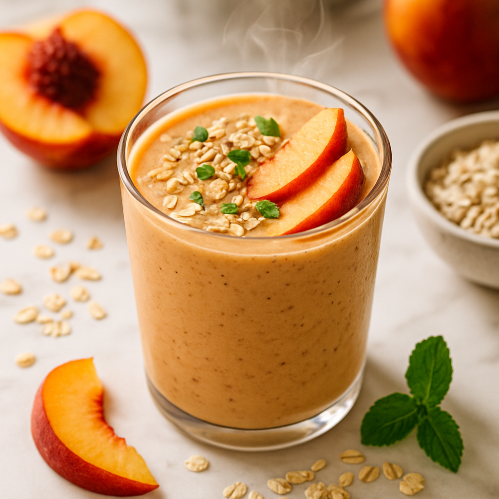 Peach Oatmeal Smoothie
