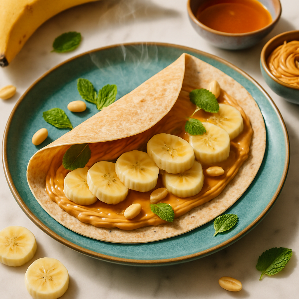Peanut Butter Banana Honey Wrap