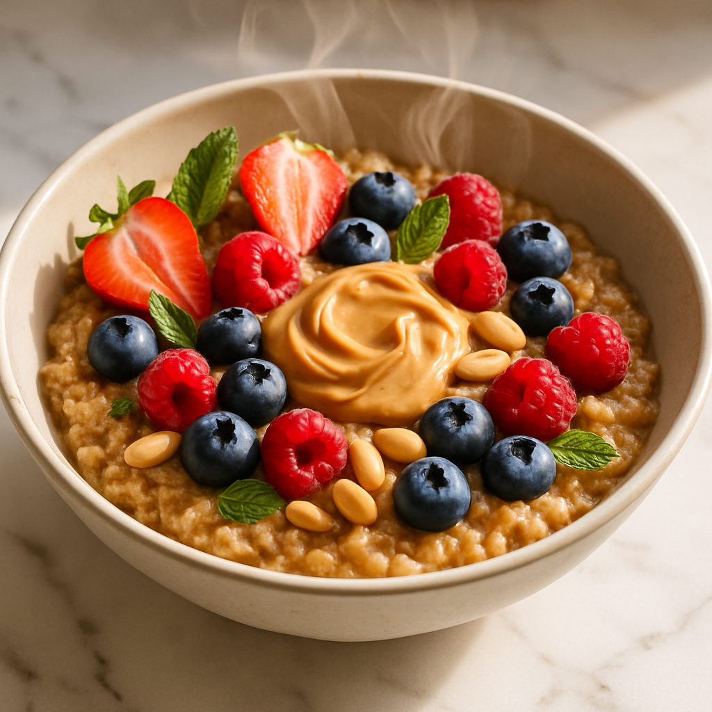 Peanut Butter Berry Oatmeal