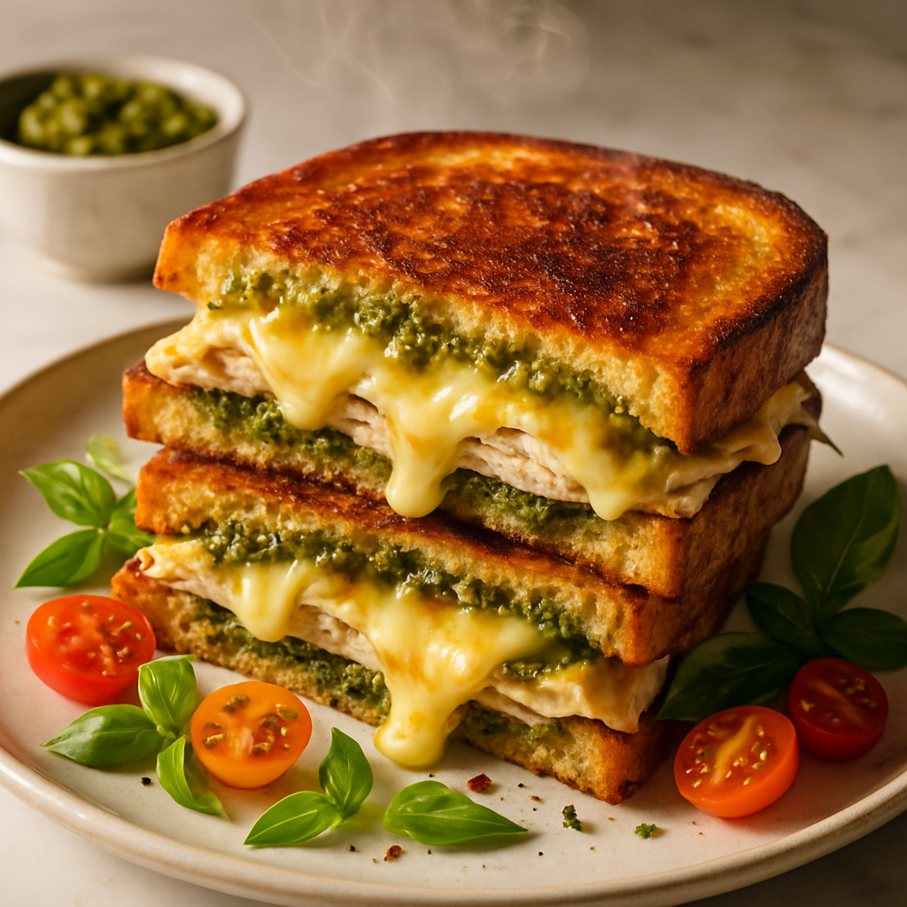 Pesto Turkey Grilled Cheese