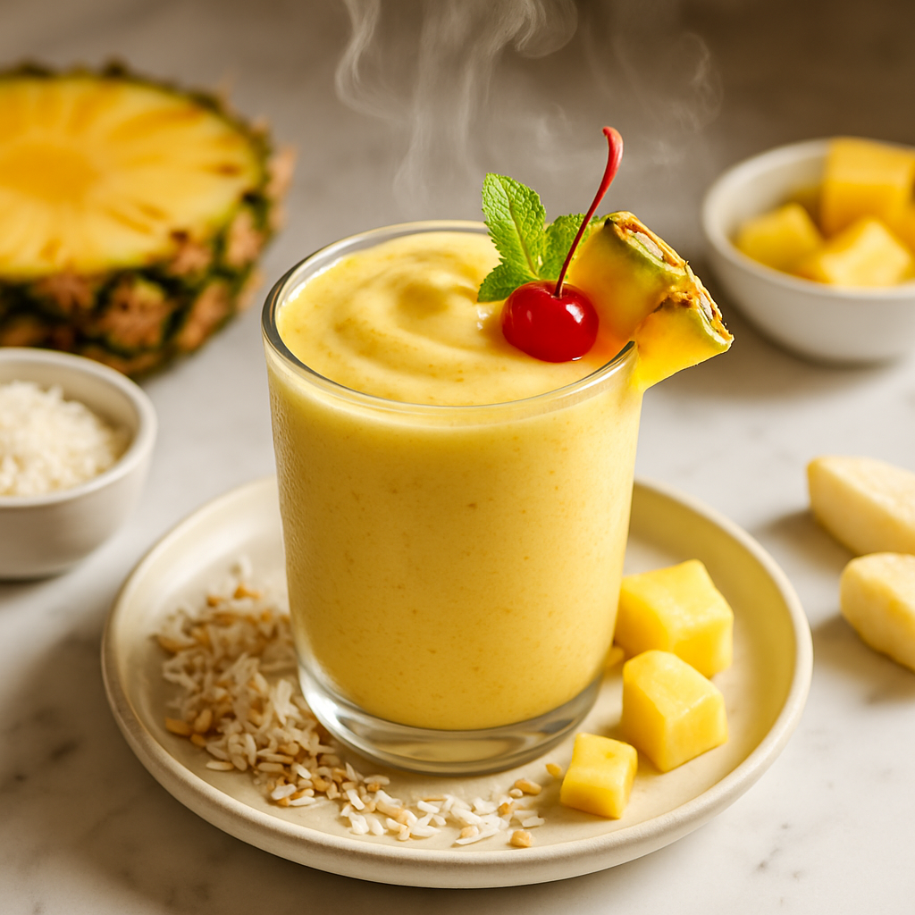 Pina Colada Breakfast Smoothie