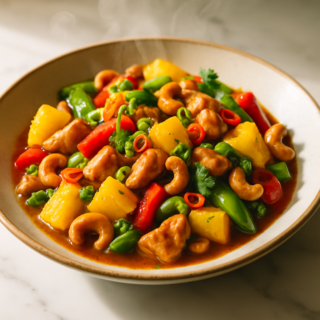Pineapple Cashew Chicken Stir Fry