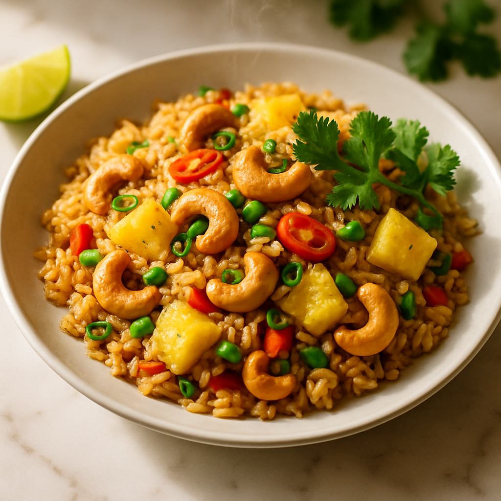 Pineapple Fried Rice with Cashews