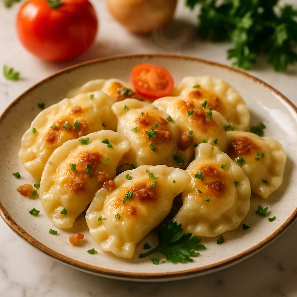 Polish Pierogi with Potato and Cheese