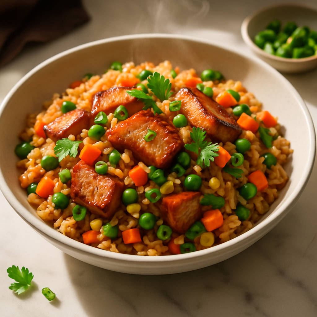 Pork and Vegetable Fried Rice