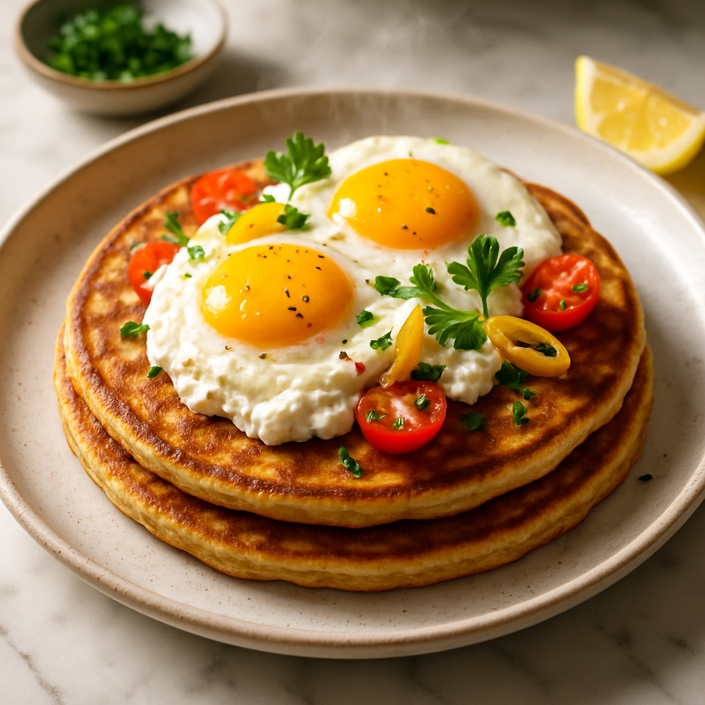 Protein Pancakes with Ricotta and Eggs