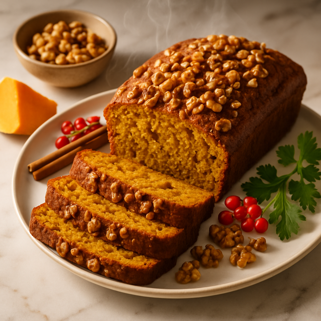 Pumpkin Bread with Walnuts