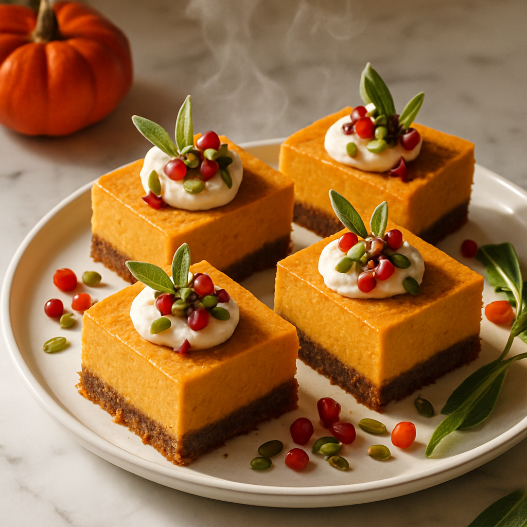 Pumpkin Cheesecake Bars