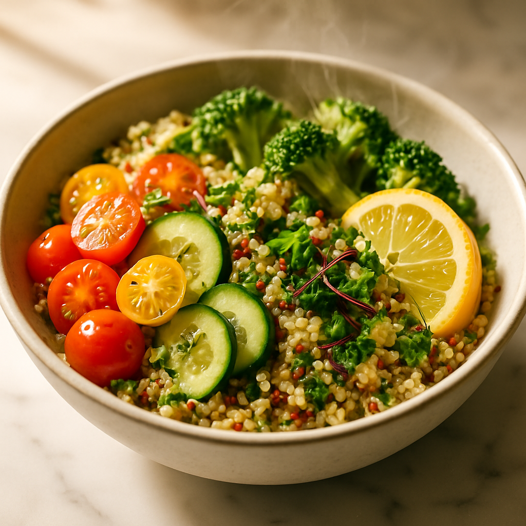 Quinoa Lemon Vinaigrette Salad