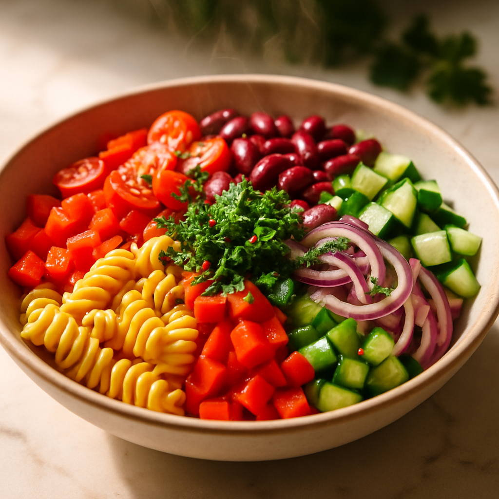 Rainbow Pasta Salad