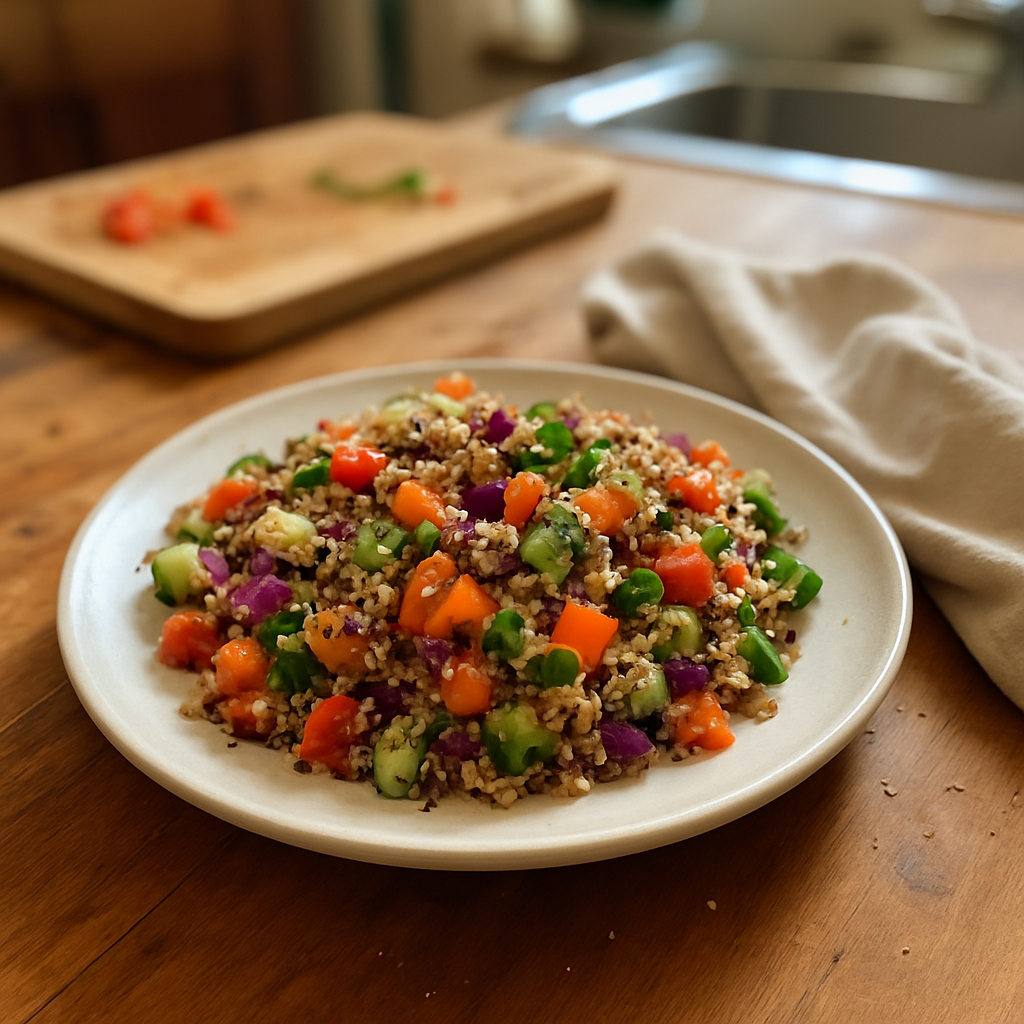 The Rainbow Quinoa Salad That Will Brighten Your Lunch Hour