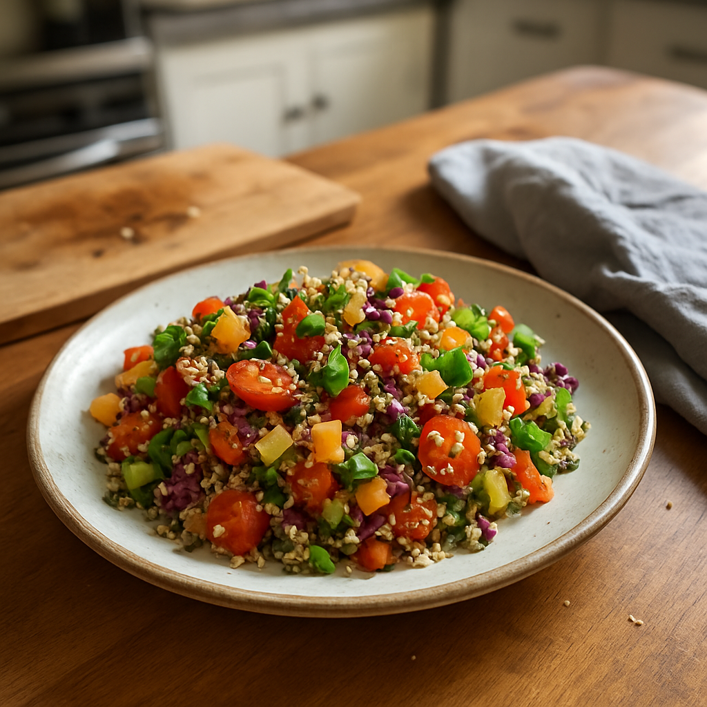 The Rainbow Quinoa Salad Bursting with Flavor and Color