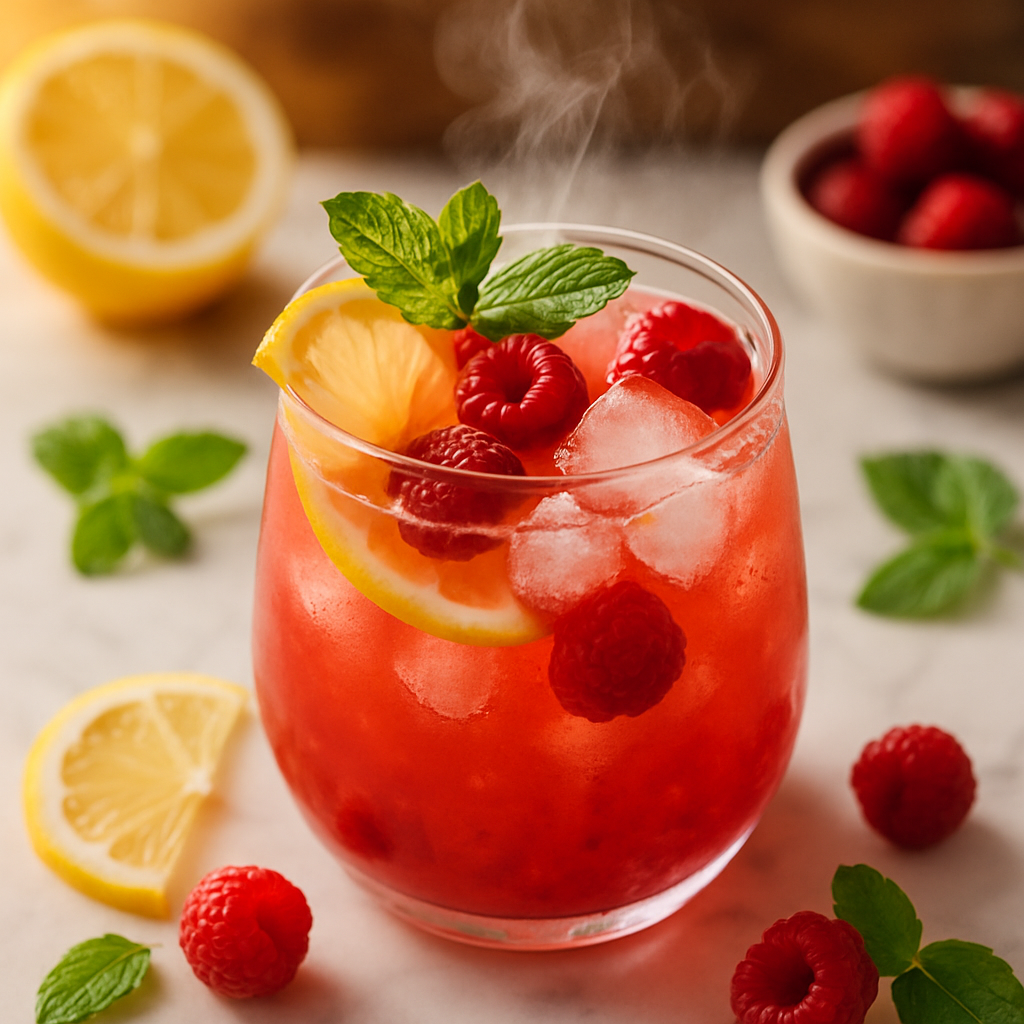 Raspberry Mint Lemonade