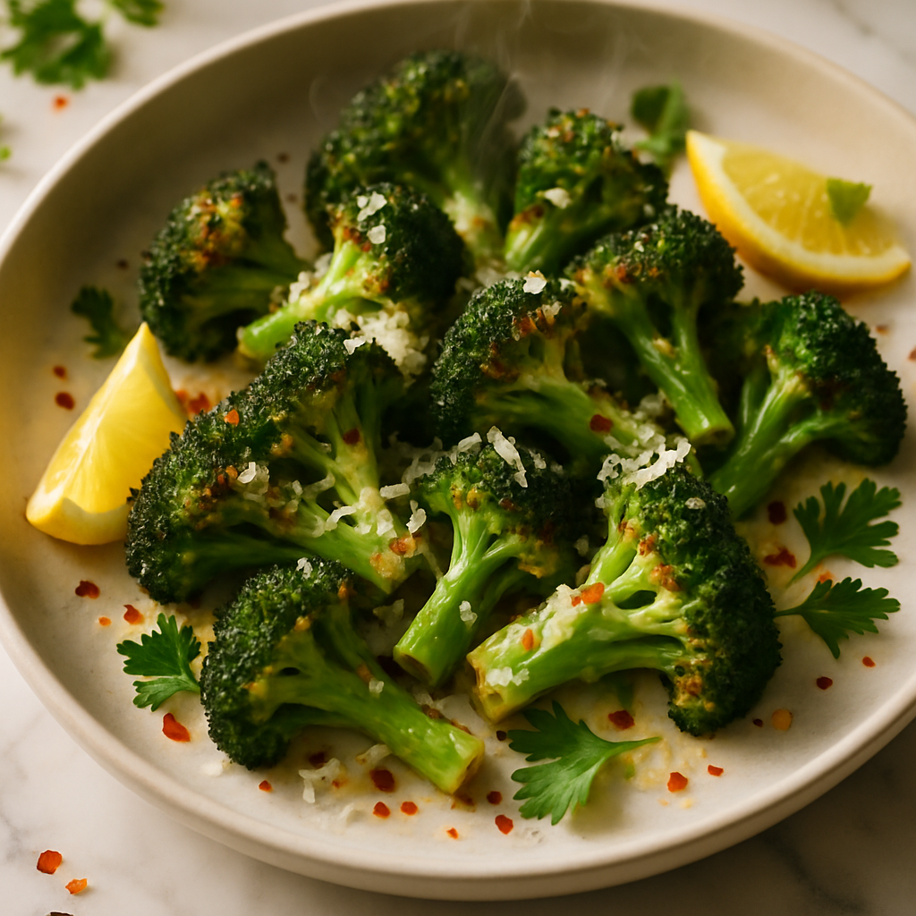 Roasted Broccoli Parmesan