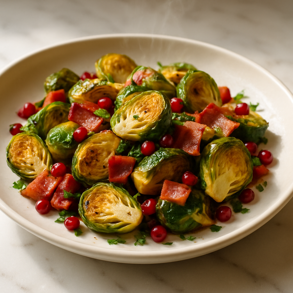 Roasted Brussels Sprouts with Bacon