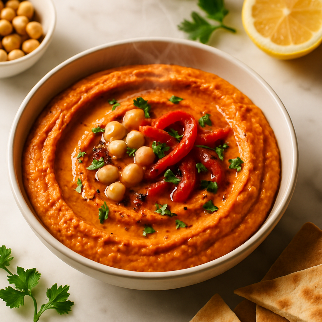 Roasted Red Pepper Hummus