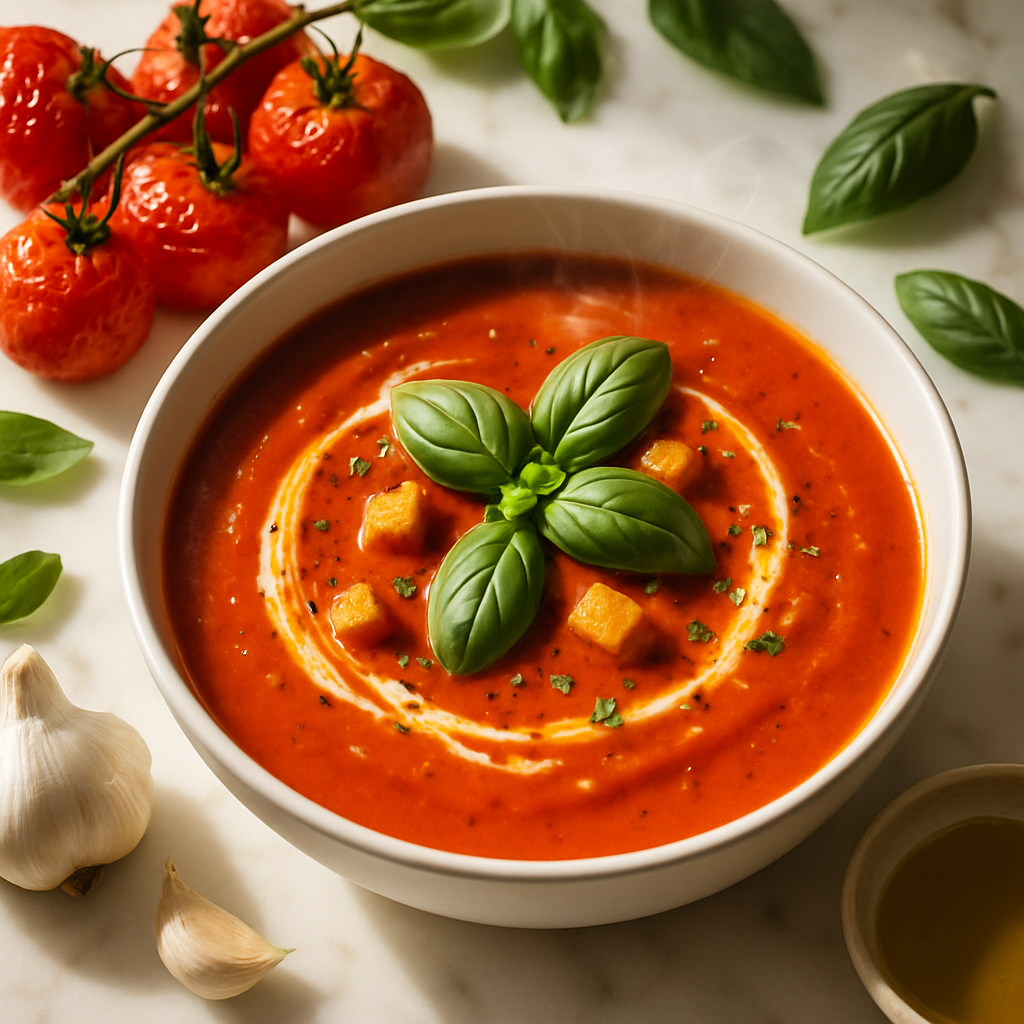 Roasted Tomato Basil Soup