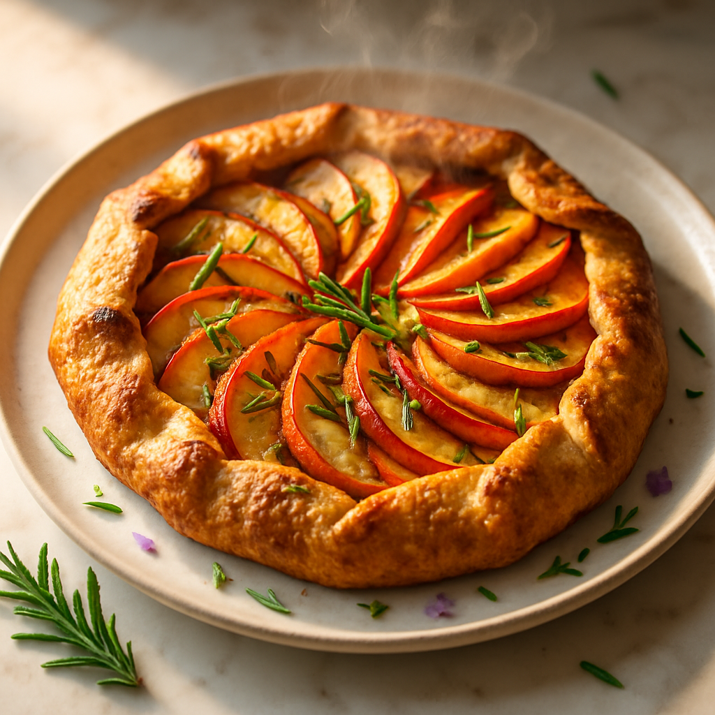 Rustic Rosemary Apple Galette