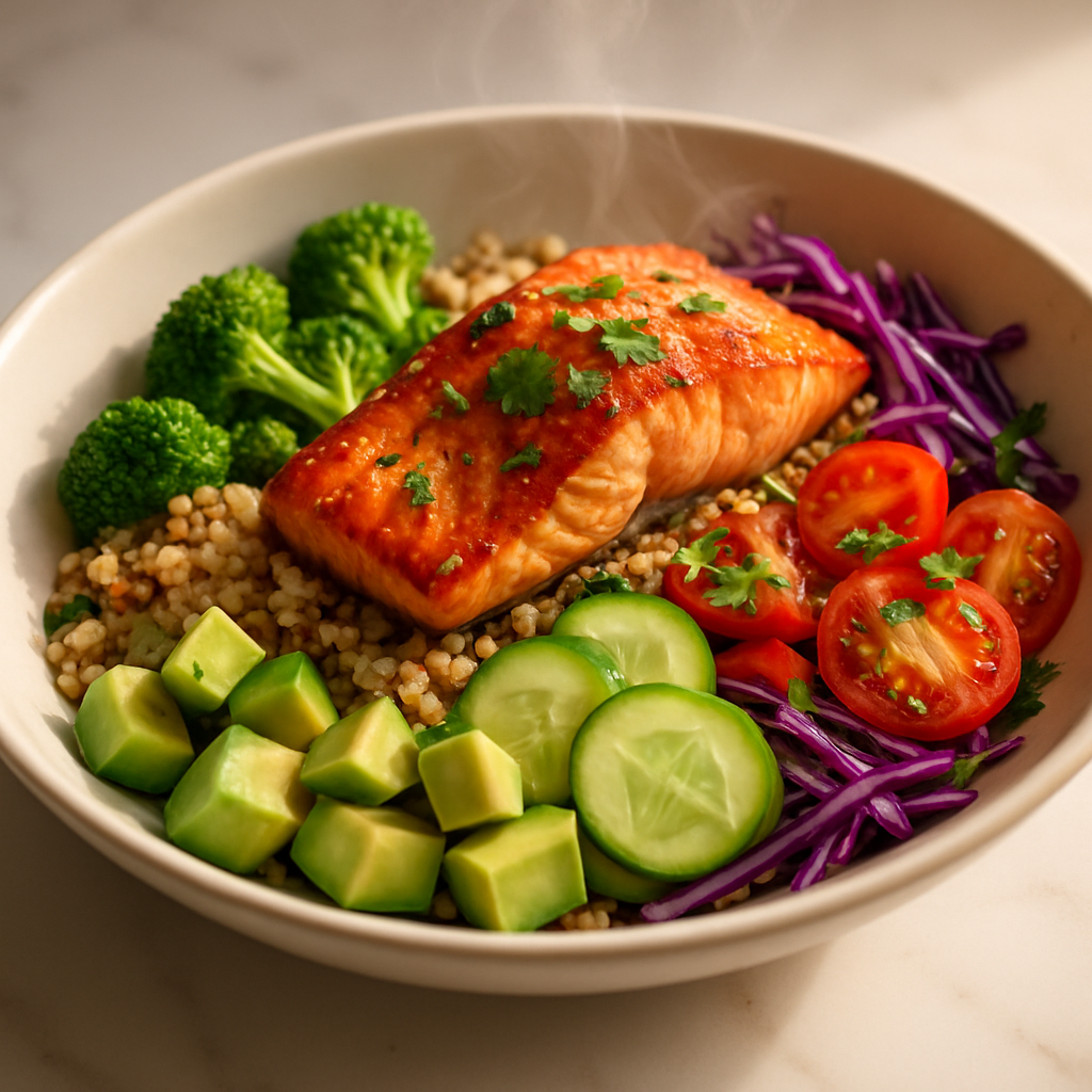 Salmon and Quinoa Power Bowl