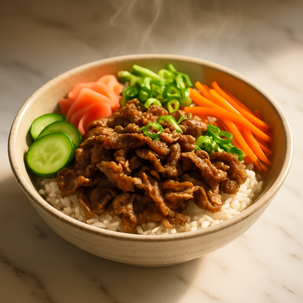 Shaved Beef Rice Bowl
