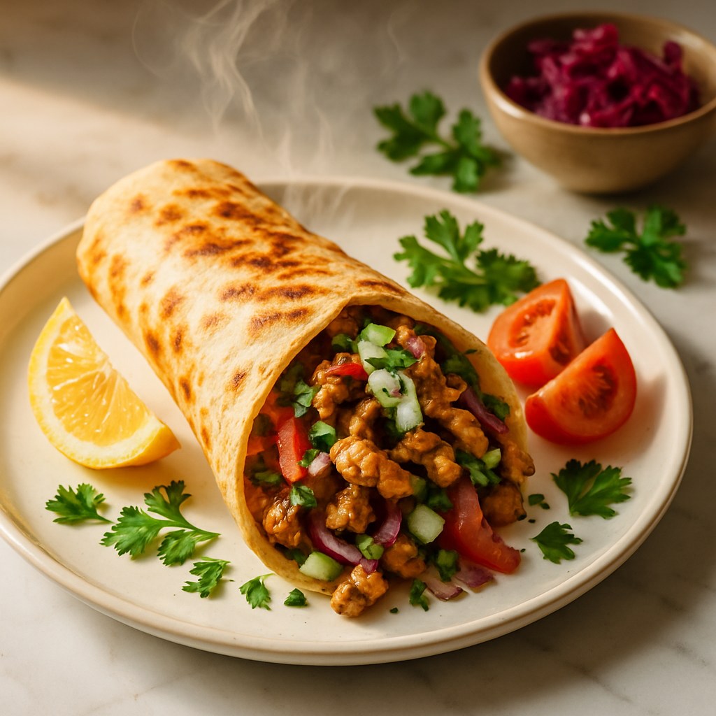 Shawarma Wrap Middle Eastern Sandwich
