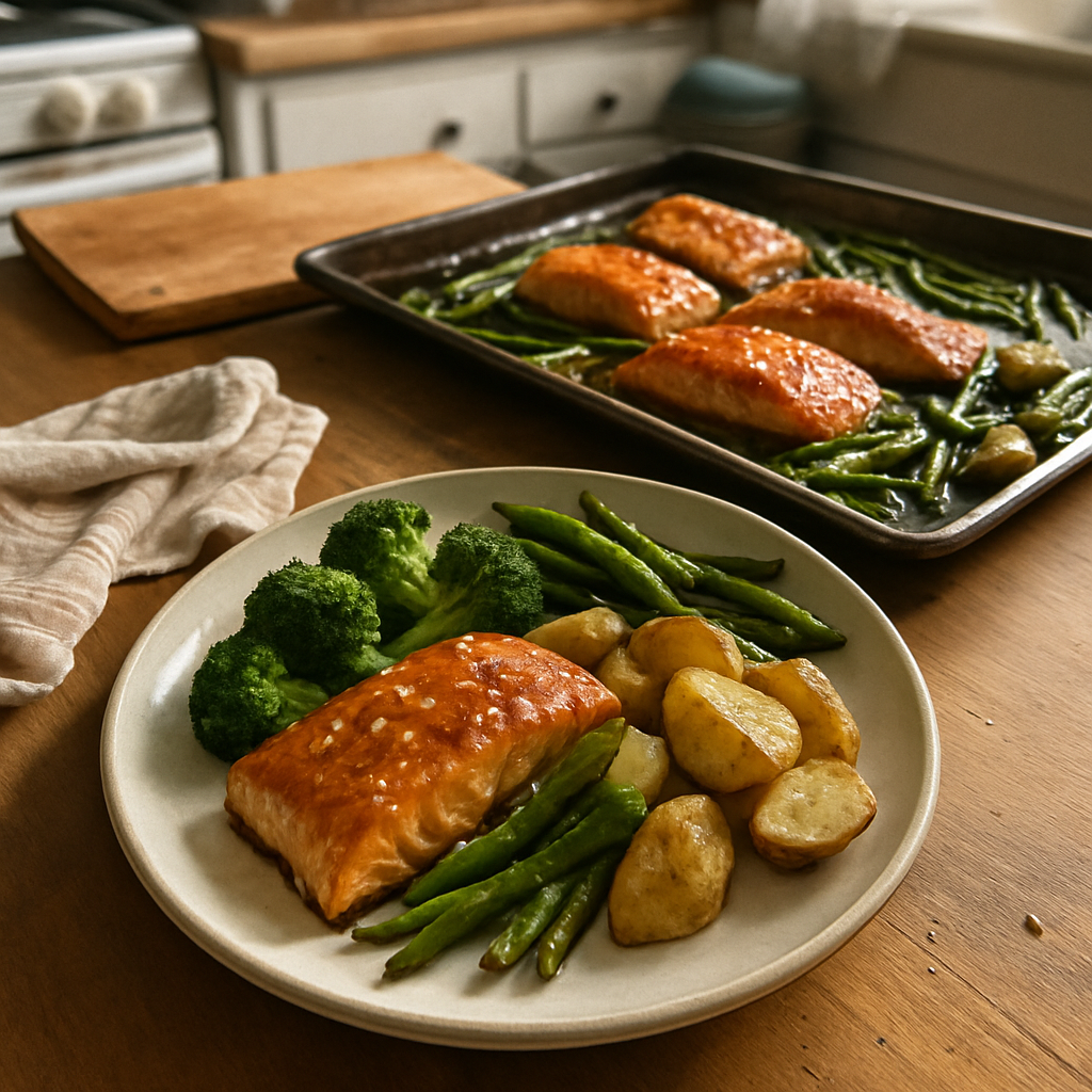 This Sheet Pan Honey Garlic Salmon Will Transform Your Dinner Routine