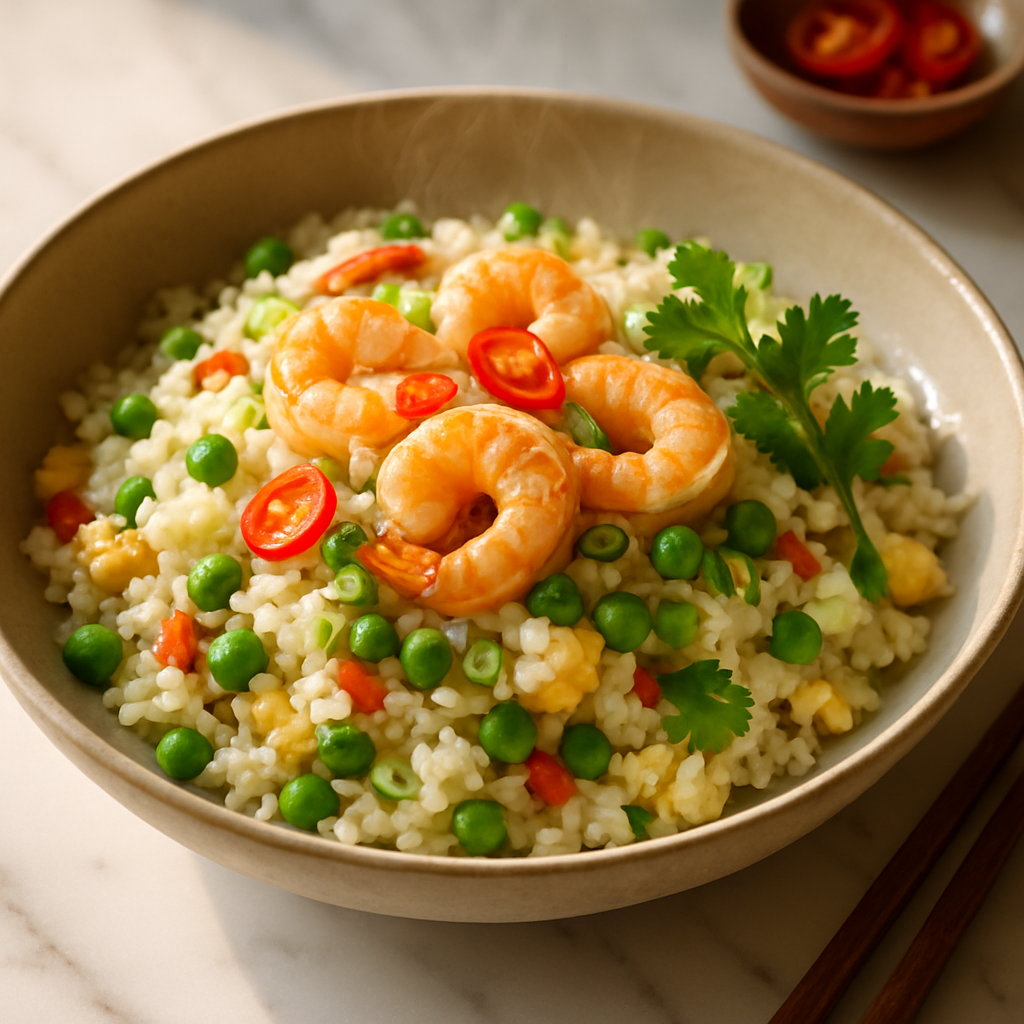 Shrimp and Egg White Fried Rice