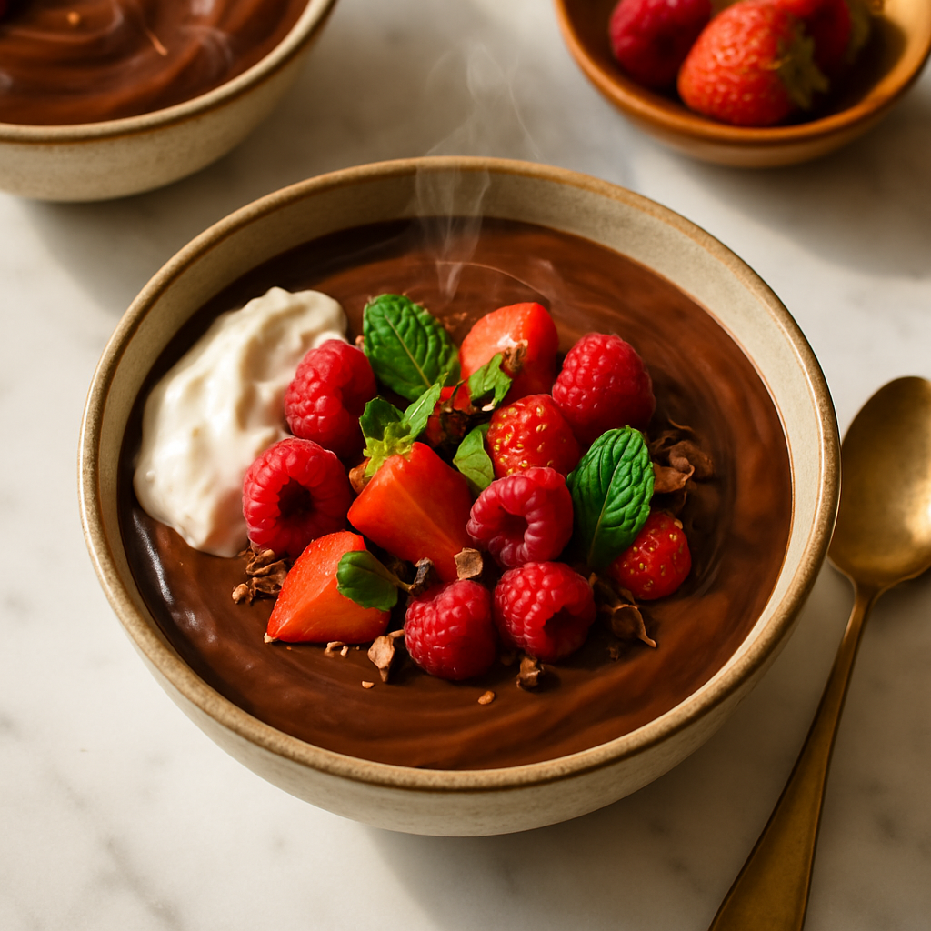 Silken Tofu Chocolate Pudding