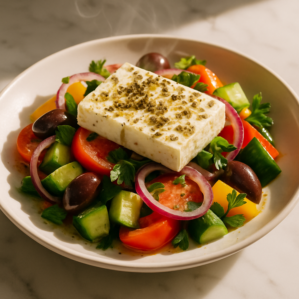 Simple Greek Horiatiki Salad