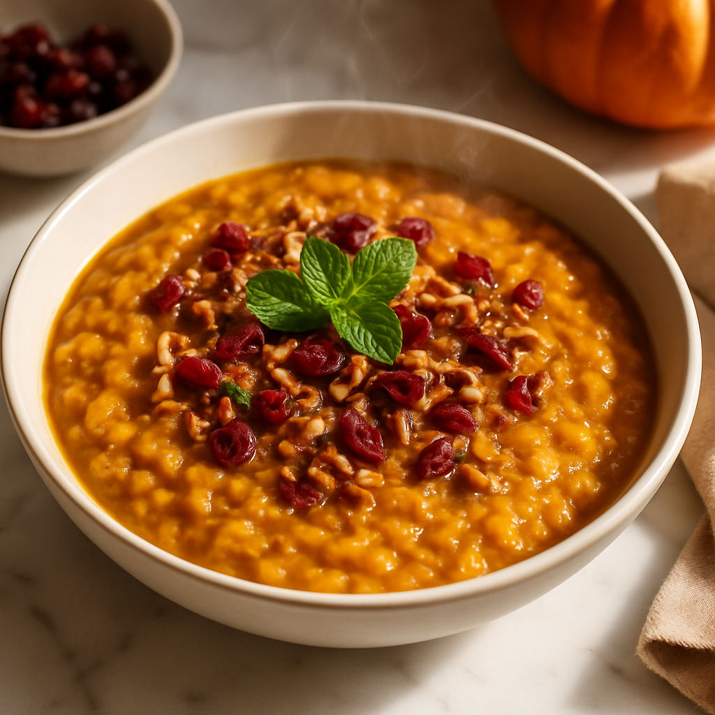 Slow Cooker Pumpkin Spice Oatmeal