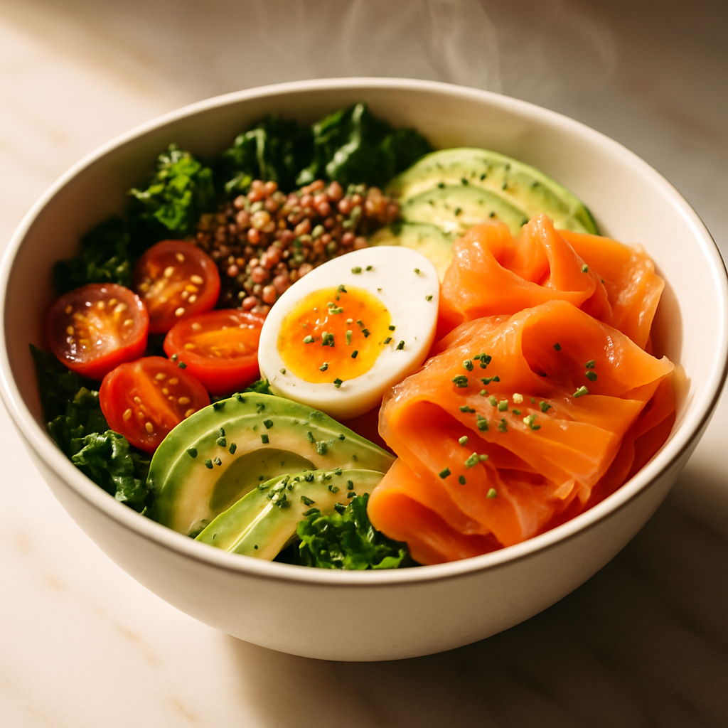 Smoked Salmon and Egg Power Bowl