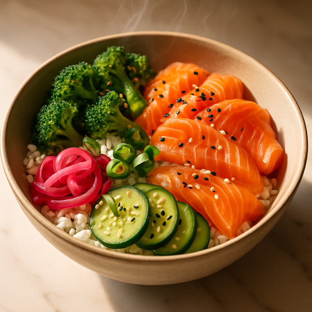 Smoked Salmon Rice Bowl