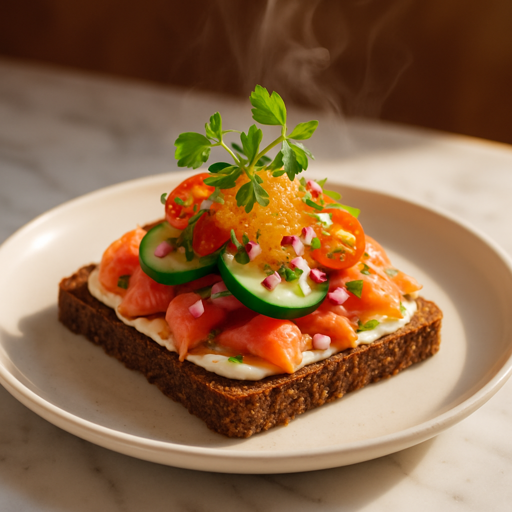 Smorrebrод Danish Open-Face Sandwich