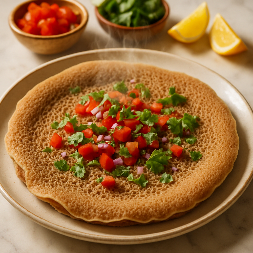 Soft Injera Flatbread
