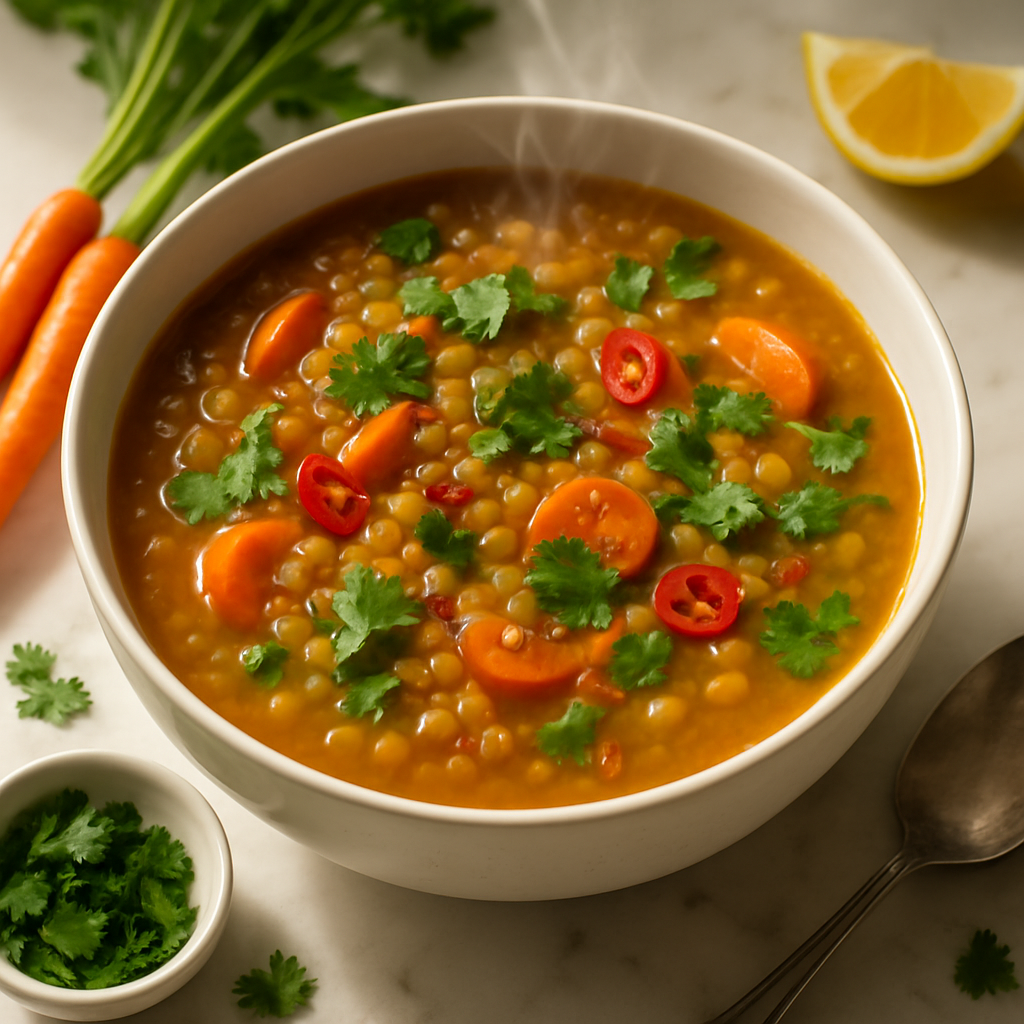 Soft Lentil and Carrot Soup