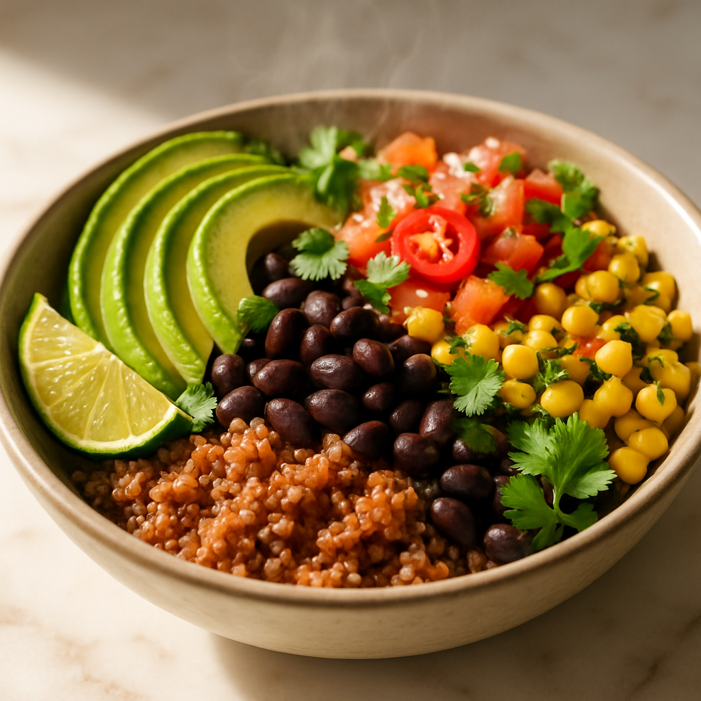 Southwest Black Bean Quinoa Bowl