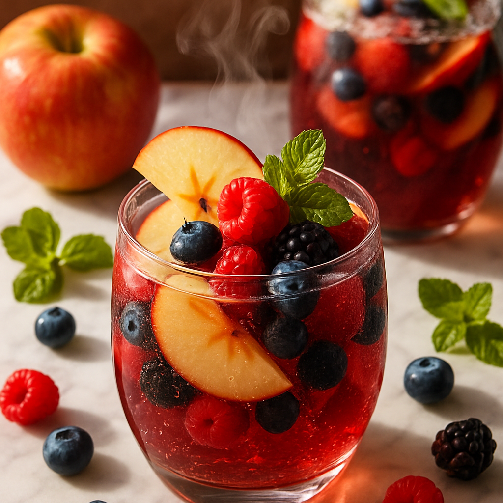 Sparkling Apple Berry Punch